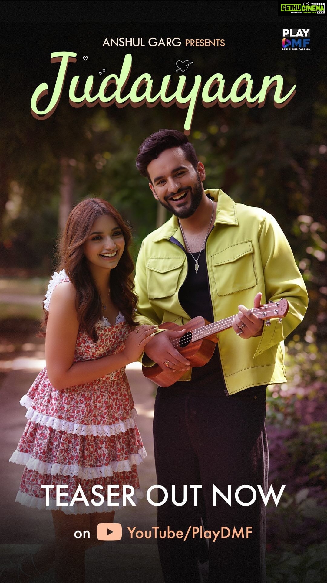 Jiya Shankar Instagram - Separation hurts, but the ‘melody of Judaiyaan’ 💝🎶 will heal your broken heart 📌 Teaser Out Now exclusively on @playdmfofficial YouTube Channel Full video out on 8th September at 11 AM STAY TUNED @fukra_insaan @jiyaashankarofficial @anshul300 @tanveer__evan @iamrajatnagpal @mrmayankm @vivekkumarrungta @gurinderrbawa @ingrooves_india @desimusicfactory @gauravarora08 @raghav.sharma.14661 #Judaiyaan #comingsoon #staytuned #fukrainsaan #jiyashankar #tanveerevan #playdmf #abhiya