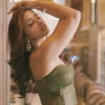 Jiya Shankar Instagram - To the finer things in life🥂 Photographer - @akshayphotoartist Styled by @krishi1606 Corset Gown by @priyanshiij_ Location - @shycafeandbar Artist Reputation Management - @oceanmediapr #jiyashankar #dreamgirl