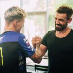 John Abraham Instagram - Great meeting the boys in the paddock… See you soon!!! @fabioquartararo20 @jackmilleraus @frankymorbido #paolocampionoti @pramacracing