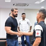 John Abraham Instagram – It was a special day filled with passion, strategic talks, and the energy of our team coming together!

Thank you @thejohnabraham for making it an unforgettable day at the #NEUFC offices 🤩

#StrongerAsOne #8States1United Indira Gandhi Athletic Stadium