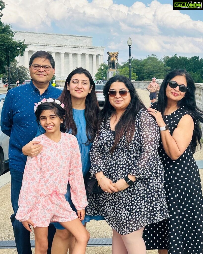 Juhi Parmar Instagram - We are back from a wonderful and memorable vacation and the best part of our trip was meeting Asheesh ji , Rupal ji and Sukratti. Little does one know the definition of kindness and selflessness till when actually its seen unravel so beautifully...Its been a memorable trip but one of gratitude.. all thanks to my dearest Anoop Bhaiya who told me that his best friends stay in DC and got me in touch with them right before we were to leave for America and from leaving from Mumbai till the entire time when we were there, they were helping me make bookings, sending me guidance from shopping and did everything I had never imagined.  I can go on and on about it. But truly what really is beyond words is when Samairra and I were stuck in New York City as our flight for Buffalo got cancelled.  I didn't know what to do which is when they came to the rescue and right away booked us a bus to Washington DC, where they live.  And when we reached our destination, smiling faces with waving hands were waiting for us at the bus stop at 11 in the night as if family was waiting with open arms to greet us and truly they have become family.  From never having met each other to coming to our rescue at every little hurdle I faced in the trip, to taking us around Washington DC and opening up their home and hearts to us, and not to miss the delicious home cooked Indian meals , I must say I knew the definition of kindness but what it truly MEANS I saw unravel in front of my eyes during this trip.  A thank you would never be enough but beyond what you did for Samairra and me, I must say we also learned that there is so much goodness still in the world and I'm glad that my child is seeing this and imbibes it for our future. I would happily miss seeing Niagara falls all over again if that meant meeting you all. Met you as Asheesh ji and Rupal ji and left with having to call you bhaiya and didi..describes everything. We have a home in USA now and that home is you both ❤️ Thank you Anoop bhaiya once again for introducing us and adding such a beautiful family to our lives ❤️🙏 #gratitude #blessed #family #love #travelstories #JPtravelstories #beautifuldestinations #love