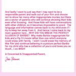 Juhi Parmar Instagram – A lot of my own audience is not going to happy be with what I share today, some of you may send me a lot of angst but I share this note as a concerned parent to Barbie! And for the other parents out there, don’t make the mistake I did and please do check before you take your child for the film,
that choice is yours!
#responsibleparentingwithjuhi #parenting #responsibleparenting #parent