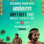 Kaali Venkat Instagram – #Harkara Onam Special BUY ONE & GET ONE FREE TICKET OFFER !! 

User Voucher Code : HARKARA on booking portal – “Book My Show” & get a Free Ticket !! 

Limited Period Offer, make use of it 🥳

Film based on India’s First Postman starring @kaaliactor & @RamArunCastro1 😊