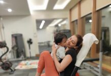 Kajal Aggarwal Instagram - My favourite #gymbuddy 🤩