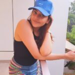 Kajal Aggarwal Instagram - Almost in my Vacay Mode 🌴💙 . . . Wearing @akok.in @pausefashion.in #mostawaitedbreak #holidaymood