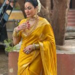 Kamya Punjabi Instagram - Jai Skandamata ki ❤️ Skandami, which means 'mother of Skanda (Kartikeya)', is honoured on the fifth day of Navratri. She is the fifth incarnation of Goddess Durga and represents compassion and motherhood. She is dressed in yellow and rides on a lion. The colour of the day is yellow, which represents joy and optimism. It also represents happiness, cheerfulness and brightness. On this day, wearing yellow brings Skandamata's benefits of joy, abundance and harmony. Yellow Day 💛 #navratricolours #didun