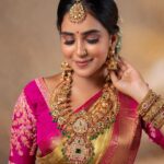 Kanmani Manoharan Instagram - #kanmanimanoharan✨ Makeover @priya_dharshini_makeupartist Jewellery@new_ideas_fashions Costume:@asiyans Shot @ganesh_toasty