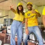 Kanmani Manoharan Instagram - #kanmanimanoharan✨ IPL🏏 It was really fun watching with @kuraishi_the_entertainer 💯 @mirnaliniravi she is very sweet and very kind person ❣️
