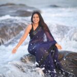 Kanmani Manoharan Instagram - #kanmanimanoharan✨ #never ending beach love ❣️ Beautiful shots @dhanush__photography