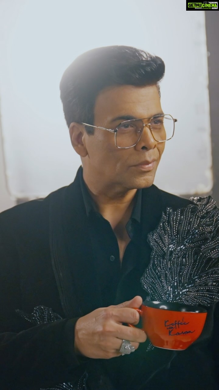 Karan Johar Instagram - Behind the brew!☕️ #HotstarSpecials #KoffeeWithKaran Season 8 - streams from 26th October onwards only on Disney+ Hotstar! #KWKS8OnHotstar @disneyplushotstar @apoorva1972 @jahnviobhan @dharmaticent