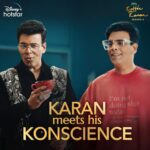 Karan Johar Instagram - Turns out, my own Konscience wants to troll me too!😤 But screw what he thinks, I’m still brewing Season 8!🥳 #HotstarSpecials #KoffeeWithKaran Season 8 - streams from 26th October only on @disneyplushotstar! @apoorva1972 @jahnviobhan @dharmaticent