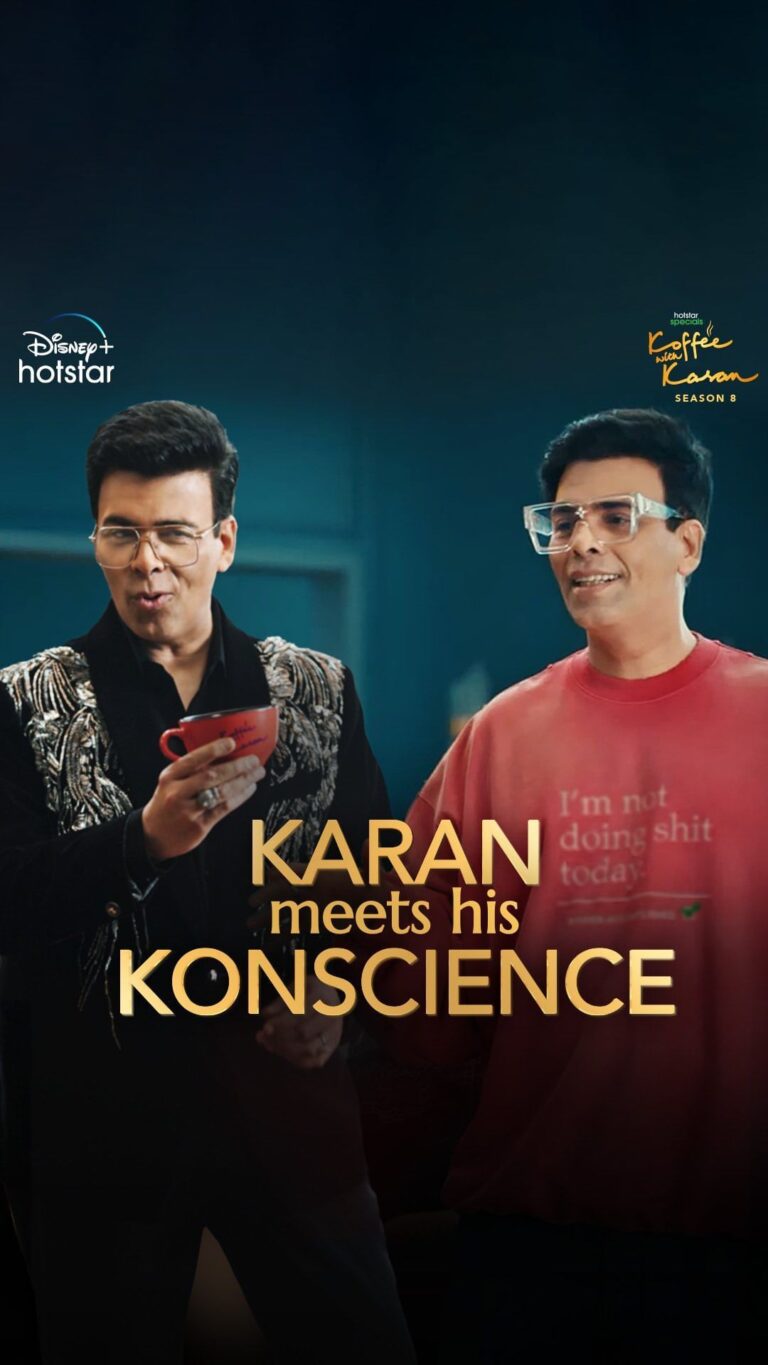 Karan Johar Instagram - Turns out, my own Konscience wants to troll me too!😤 But screw what he thinks, I’m still brewing Season 8!🥳 #HotstarSpecials #KoffeeWithKaran Season 8 - streams from 26th October only on @disneyplushotstar! @apoorva1972 @jahnviobhan @dharmaticent