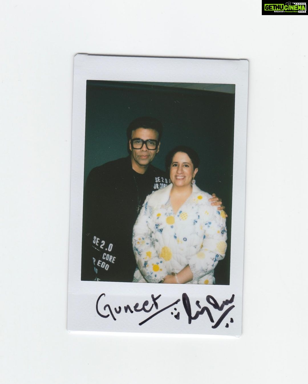 Karan Johar Instagram - A moment with Karan Johar and Guneet Monga at #TIFF23. 💗