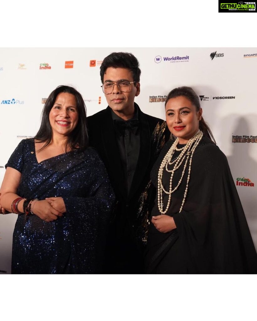 Karan Johar Instagram - These past few days I’ve just been feeling an overwhelming sense of love and gratitude from all around!!! As I found myself on stage last night halfway across the world in Melbourne - I felt grateful for the magic of cinema. Thank you @iffmelbourne for honouring & celebrating my 25 years as a director. Thank you @mitulange , your love & compassion will forever etch a mark on my heart. All my love🧡 Melbourne, Victoria, Australia