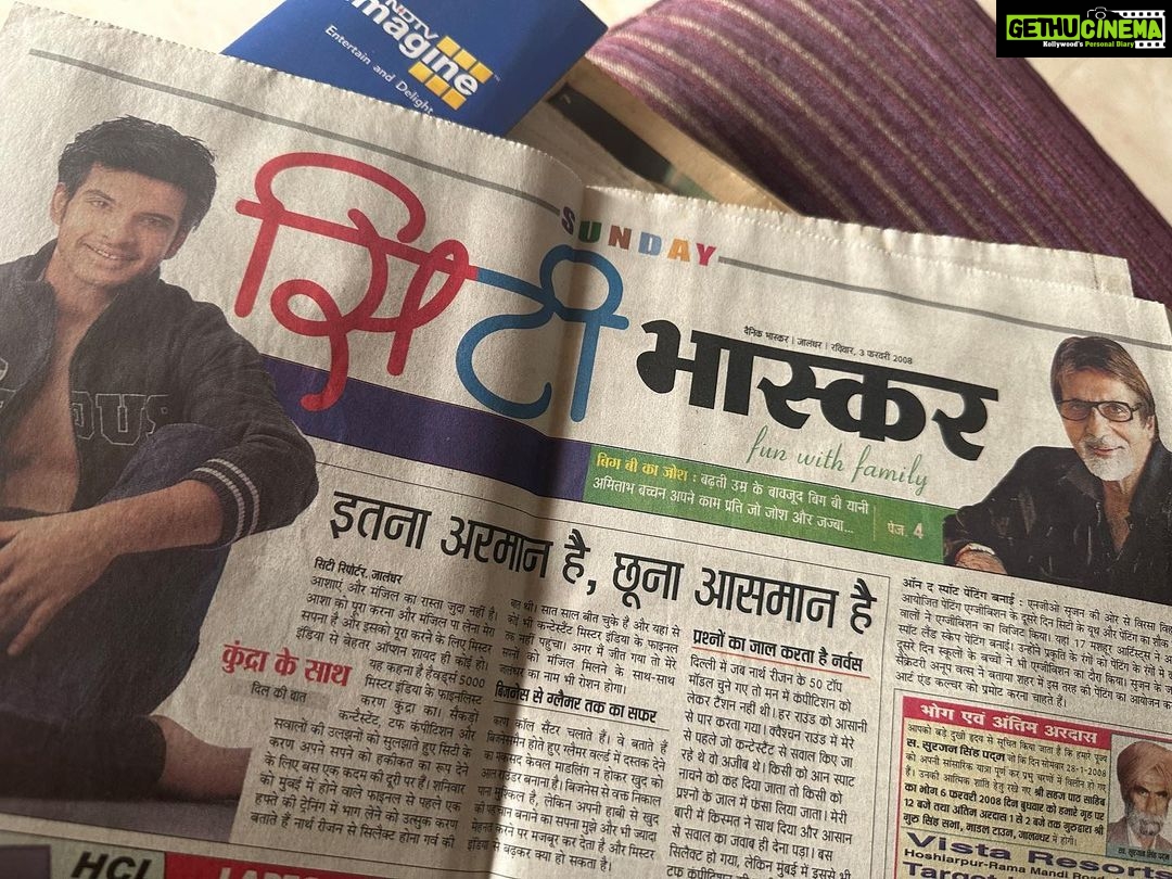 Karan Kundrra Instagram - from the first time you showed up on a newspaper to actually getting an acting job thanks to @ektarkapoor ma’am for checking her Facebook DM on that fateful day back in 2008 haha. You didn’t know what you were doing or where you were headed.. there’s so much doubt, so much risk, so much embarrassment when you fail.. and yet you chose to keep going.. from laughing stock to reigning your domain.. you did it just by not giving up… #ThankYouForComingKaranKundrra #IHaveComeALongWay I nominate my biggest inspiration @anilskapoor sir to share his story and inspire many more like me