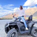 Karanvir Bohra Instagram - Thank you @wangchukstany and your entire team of @wisdomhimalayanvoyages for creating such Beautiful memories in #nubravalley @deserthimalayaresort Visited #maitribudha statue… a marvel to be seen in the middle of the mountains. Went crazy on the ATV’s @deserthimalaya_adventurepark Did longest #zipline on an altitude 17000 feet above sealevel what a crazy adventure #ladakh @utladakhtourism #unforgetablenubra #nubravalley Nubra Valley, Leh Ladakh