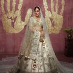 Kareena Kapoor Instagram - How could I leave out the bride who loves Ivory? Ever since I envisaged this collection, I’ve always imagined Kareena wearing these uber cool shades, sipping on a special blend of House of Masaba tea. This picture feels like we’ve come full circle - just the way I’d hoped. :) Clearly the color of the season - done with a Masaba Twist featuring a patchwork border with Dori & Sitara in a brilliant ‘Kasata’ inspired colorway. #TheMasabaBride #HouseofMasaba