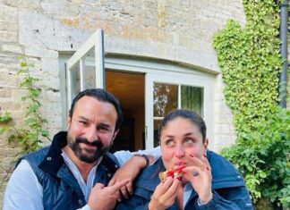 Kareena Kapoor Instagram - This is US❤️🥰💥 You,Me and Pizza…❤️Forever Kinda Love… Happy Anniversary husband…😍♾️