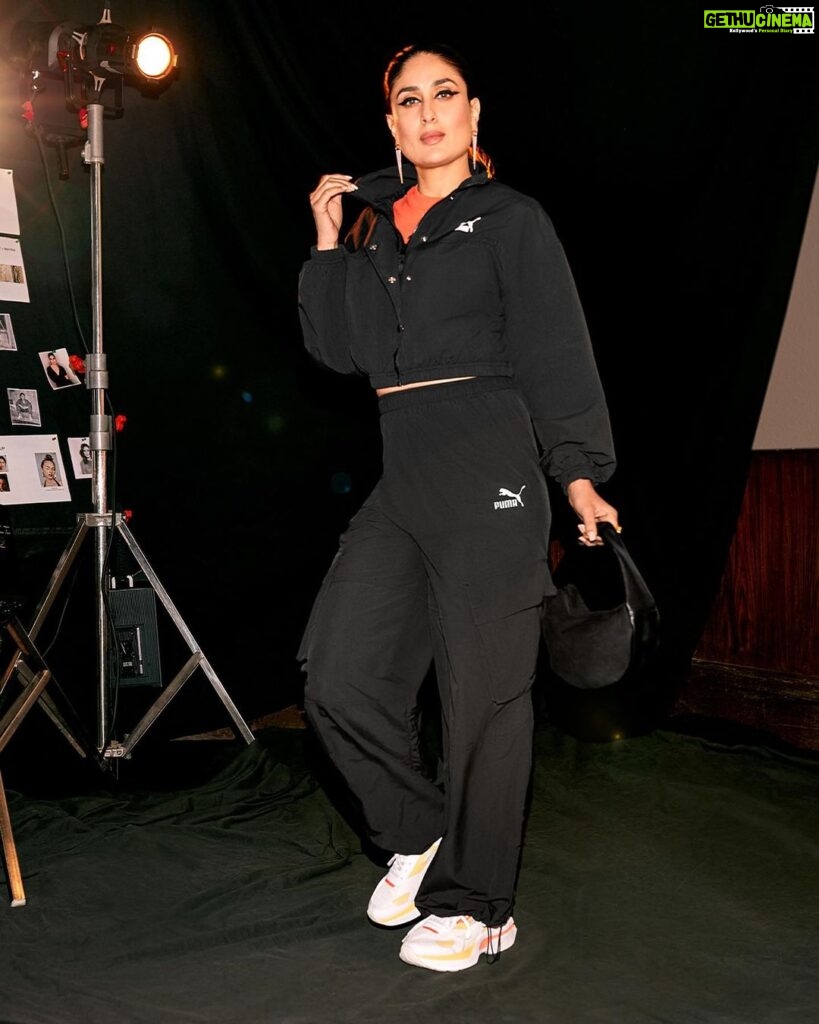 Kareena Kapoor Instagram - Steppin’ into the spotlight like 🔦👟 @pumaindia Click the link in bio to check out my favourite styles or visit PUMA.com, App & Stores. #PUMAxKKK #Ad