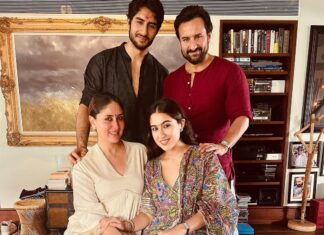 Kareena Kapoor Instagram - Family Ties❤️ @saraalikhan95 @sakpataudi @______iak______ @sabapataudi