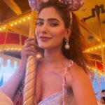 Karishma Sharma Instagram - One of the Princesses visited DisneyLand herself 💞💞 Outfit by @labelfrow Disneyland Tokyo Japan