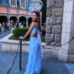 Karishma Sharma Instagram - One of the Princesses visited DisneyLand herself 💞💞 Outfit by @labelfrow Disneyland Tokyo Japan