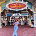 Karishma Sharma Instagram - One of the Princesses visited DisneyLand herself 💞💞 Outfit by @labelfrow Disneyland Tokyo Japan