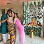 Karishma Sharma Instagram - Ganesh Chaturthi, a time for modaks, music, and merriment! 🥮🎶 #GaneshChaturthi2023 #celebrationtime Outfit by @pallavijaipur