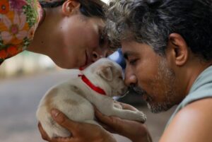 Karthik Kumar Instagram - DM @amruthasrini for adopting these magic bundles 🎈❤️ #Chennai #adoptdontshop #puppylove