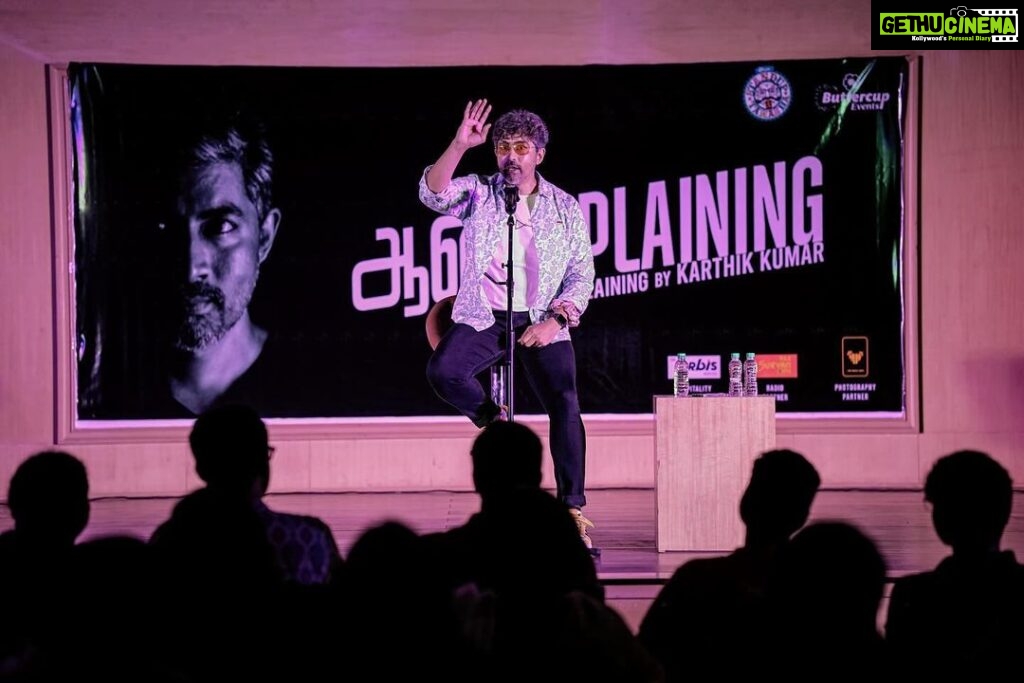 Karthik Kumar Instagram - 🙏❤️ A heartfelt THANK YOU to our incredible audience in Coimbatore for making this night truly unforgettable. Your energy, laughter, and love filled the room and made it a night to remember. We couldn't have done it without your support! Our first show in Coimbatore, Aansplanning ft. Karthik Kumar was an absolute SELL-OUT sensation, and we can't thank you enough! 🙌😄 Thanks to our partners♥️ Hospitality partner @theorbishotel Radio Partner @suryanfm Photography partner @themagichuesphotography Coimbatore, Tamil Nadu
