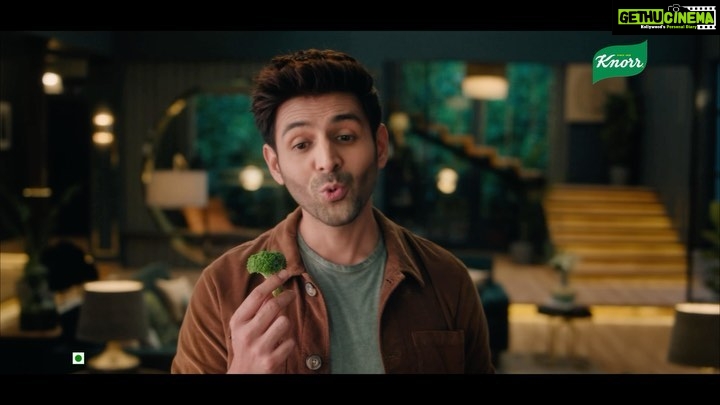 Kartik Aaryan Instagram - Glad to join the delicious Knorr family 🤍😋 Join me on this delicious adventure as Knorr introduces the most heart-warming Cream of Broccoli Soup. @heerachhra #Knorr #KnorrIndia #CreamOfBroccoliSoup Kashmir