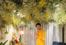 Kartik Aaryan Instagram - अहो भाग्य हमारे जो बप्पा फिर से हमारे घर पधारे 🤍 Ganpati Bappa Morya 🙏🏻