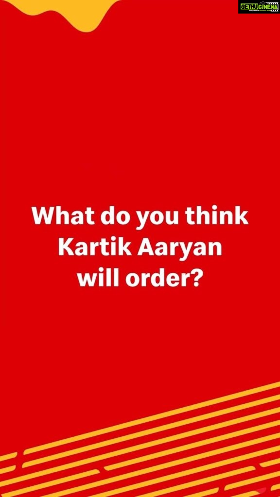 Kartik Aaryan Instagram - Kal pata lagega 😋 #Repost What do you think @kartikaaryan will order next? Drop your guesses in the comments! 👀 #McDonaldsInIndia #ImlovinIt #NewLaunch #KartikAaryan
