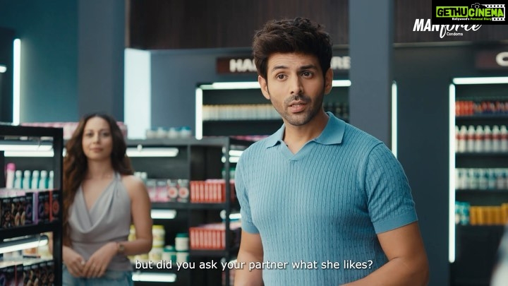 Kartik Aaryan Instagram - Apne Partner Se Pucho Love is about cherishing your partner’s unique preferences. In a world full of assumptions, #ApnePartnerSePucho to ensure that your moments are filled with mutual love and respect 🤍 @manforceindia