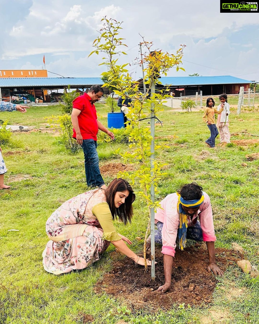Karunya Ram Instagram - ಗಿಡಗಳನ್ನು ಬೆಳೆಸಿ ಪರಿಸರ ಉಳಿಸಿ 🌴🌲🌳☘️🌿🍀 : : : #gogreen #tree #plantation #trending #viral