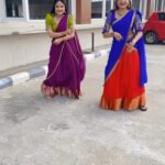 Karunya Ram Instagram – Finally Vibing to this trending song 
:
:
:
#karunyaram #samridhiram #sisters #sisterslove #tradtional #halfsaree #gorgeous #cute #pretty #cute #actress #trending #viral #newreels