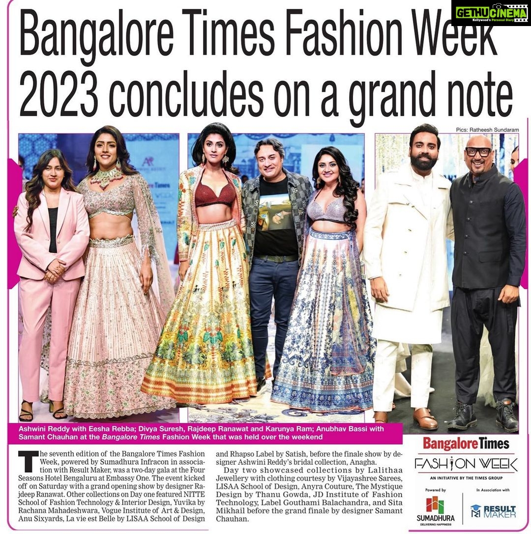Karunya Ram Instagram - It is a challenge to be a showstopper when you walk the ramp Even if you are a celebrity, you have to do justice to the clothes you are wearing and the designer you are walking for…It feels great & thanks to @rajdeep.ranawat.official for designing me making me look more radiant & gorgeous🫰🏼thank you @timesfashionweek @bangalore_times for giving such a beautiful opportunity making it a successful event 🫰🏼🫶🏼💗🧿 : : #karunyaram #milkybeautykarunyaram #fashion #timesfashionweek #bangaloretimes #weeked #beauty #beautyful #gourgeous #pretty #trending #viral