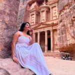 Karunya Ram Instagram – Woooo finally β
got to visit one of wonders of the world in my list (Jordan Petra )β€οΈβπΌπ€
:
:
:
#karunyaram #milkybeautykarunyaram #jordan #petra #wondersoftheworld #travel #vacation Petra, Jordan