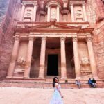 Karunya Ram Instagram – Woooo finally ✅ got to visit one of wonders of the world in my list (Jordan Petra )❤️✌🏼🤗 
:
:
:
#karunyaram #milkybeautykarunyaram #jordan #petra #wondersoftheworld #travel #vacation Petra, Jordan