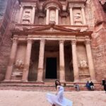 Karunya Ram Instagram – Woooo finally ✅ got to visit one of wonders of the world in my list (Jordan Petra )❤️✌🏼🤗 
:
:
:
#karunyaram #milkybeautykarunyaram #jordan #petra #wondersoftheworld #travel #vacation Petra, Jordan