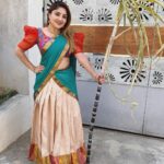 Karunya Ram Instagram - 🌴💐🌴 : : : #karunyaram #milkybeautykarunyaram #festival #sankranti #halfsaree #beautiful #cute #traditional Raja Rajeshwari Nagar, Bangalore South
