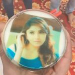 Karunya Ram Instagram - This sweet Lassi is just awesome ♥️ Thnk u so much for tis sweet gesture guys 😍✌🏼🥰 : : #karunyaram #milkybeautykarunyaram #sweetlassi #gesture #love #affection #bonding #kranti #bombe Sri Bandi Makalamma Temple