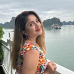 Karunya Ram Instagram - 🇻🇳❤️🎊 : ; : #karunyaram #vietnam #vaction #holiday #travel #milkybeauty Hạ Long Bay