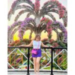 Karunya Ram Instagram - Sparkle brilliantly and shine brightly 💜🤍💖 : : : #karunyaram #milkybeautykarunyaram #vacation #dubai🇦🇪 #miraclegardendubai #travel #cute #hotness🔥 #fashion #style Miracle Garden Dubai
