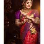 Karunya Ram Instagram - 💜❤️💖 : : #karunyaram #milkybeautykarunyaram #actress #beautiful #cute #sarilove #gorgeous #deepawali #celebration