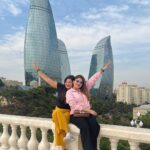 Karunya Ram Instagram - When you leave a beautifull place,you carry it with you wherever you go.♥️🇦🇿 : : : #karunyaram #samridhiram #azarbaijan #baku #vacation #instagood #sisters #love #memories #beautiful #country #meta #actress #traveler #burberry #karllagerfeld #underarmour Baku, Azerbaijan