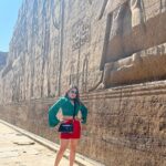 Karunya Ram Instagram - My best memories are the ones we make togather ♥️🥰🤗 : : #karunyaram #samridhiram #sisters #bonding #love #memeories #vacation #egypt Temple Of Kom Ombo