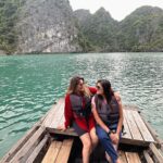Karunya Ram Instagram - Ha long bay Wht a beauty 🇻🇳 u have my ♥️ : : #karunyaram #samridhiram #sisters #vietnam #halongbay #vacation #memories #travel Hạ Long Bay