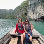 Karunya Ram Instagram - Ha long bay Wht a beauty 🇻🇳 u have my ♥️ : : #karunyaram #samridhiram #sisters #vietnam #halongbay #vacation #memories #travel Hạ Long Bay