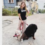 Karunya Ram Instagram - Wit my Simba and Bagheera 🤍🖤 : : #karunyaram #milkybeautykarunyaram #simba #bagheera Raja Rajeshwari Nagar, Bangalore South